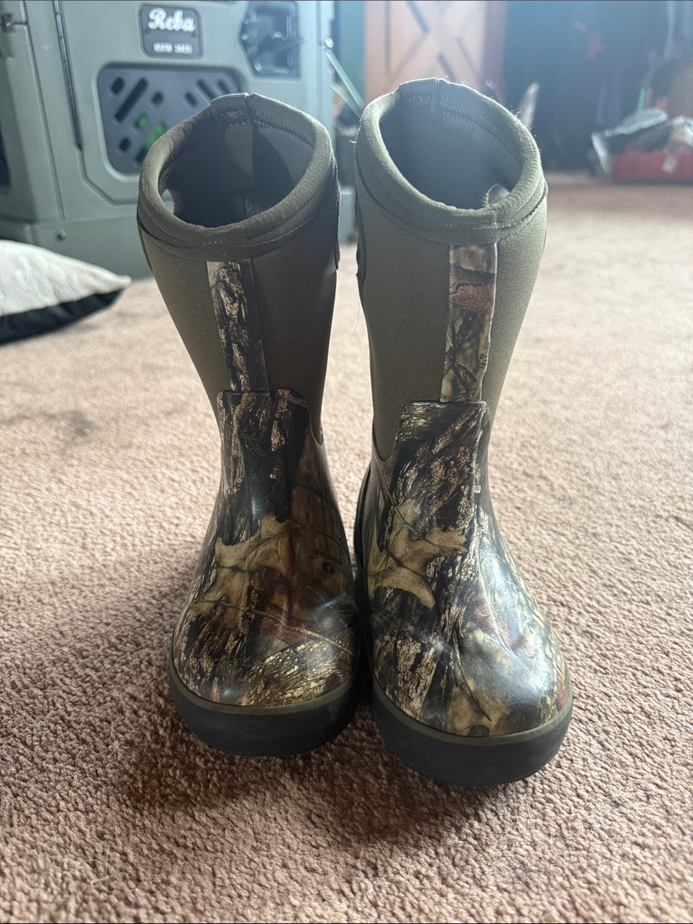 Bogs Kids Camo & Olive Green Waterproof Boots